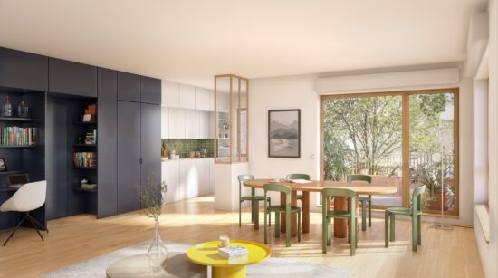Aménagement d'une entrée d'un logement Hibana à Ivry Gagarine-Truillot